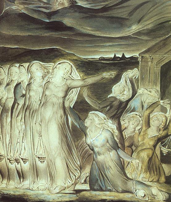 Blake, William The Parable of the Wise and Foolish Virgins Spain oil painting art